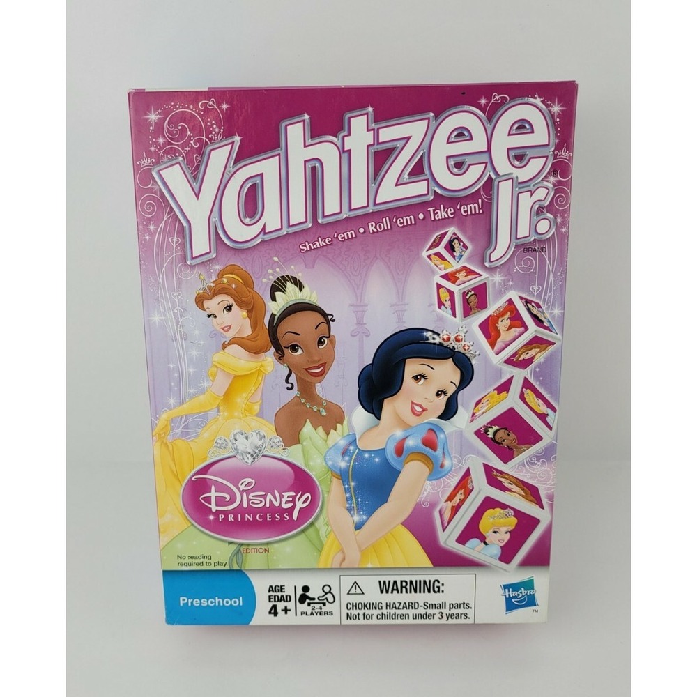 Yahtzee Jr Disney Princess Edition Parker Brothers Complete 2010 - Picture 2 of 6